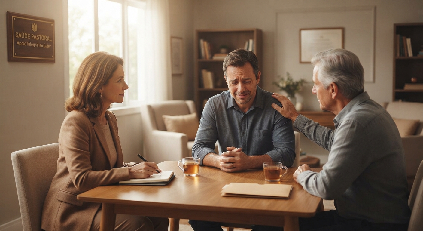Atendimento de acolhimento confidencial do Saúde Pastoral
